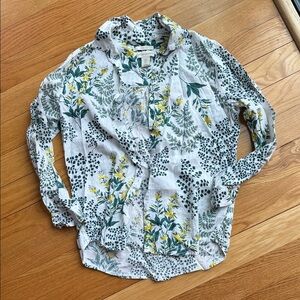 Cynthia Rowley Button Down Linen Shirt